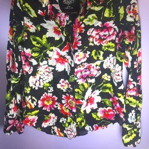 Cino Boutique Beautiful Vibrant Cotton Blouse Great Fit